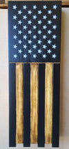 Long Slim “Half” American Flag Wooden Gun Storage Case