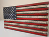 Mini American flag gun concealment flag with the gunfighter prayer stenciled onto the white stripes of the flag.
