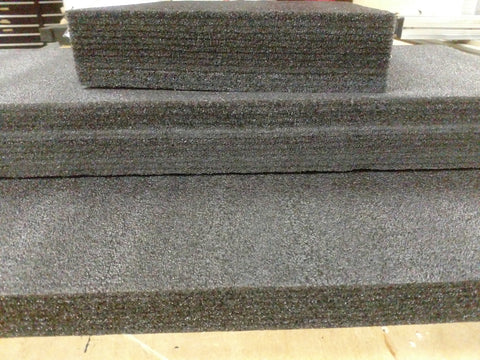 A medium-sized stack of Kaizen foam, meant to be placed inside of hidden concealment furniture, flags, and more. 