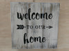 "Welcome To Our Home" Wall Art Box