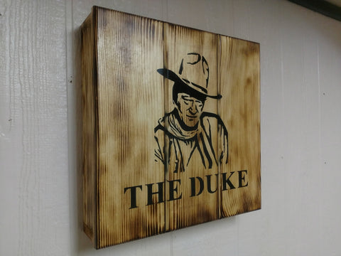 The Duke wall art box.