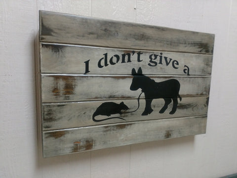 “I Don't Give A Rat's Ass” Gun Concealment Wall Art