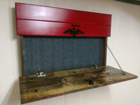 Marine Corps Flag Hidden Gun Storage Wall Art