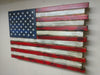 Standard American flag gun concealment case with vibrant red, white, & blue colors and slight burnt accents throughout.