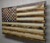 Torched gun concealment flag with dark & light brown stripes, a dark brown top left overlaid with white stars