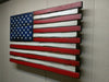 Classic American flag gun concealment flag with slightly longer red stripes than white and subtle burnt accents