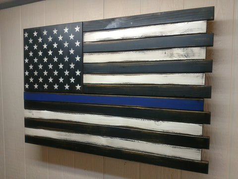 Single compartment American flag gun concealment case with black & white stripes and a thin blue stripe under the stars.