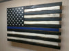 Black & white american flag gun concealment case with thin blue stripe under the stars & burnt accents throughout