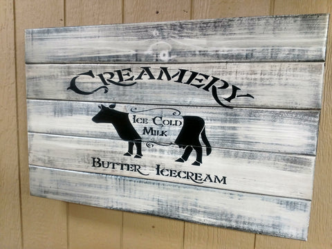 "Ice Cold Milk" Farmhouse Style Gun Concealment Wall Art