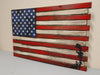 American flag gun concealment case with burnt accents and a soldier tribute that states "all gave some, some gave all"
