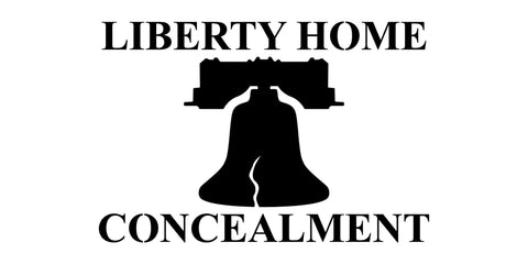 Graphic with Liberty Home Concealment logo and brand name.